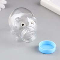 Баночка для скрапбукинга пластик "Поросёнок" 125 мл МИКС 7,5х5,7х5,2 см Баночка для скрапбукинга пластик "Поросёнок" 125 мл МИКС 7,5х5,7х5,2 см