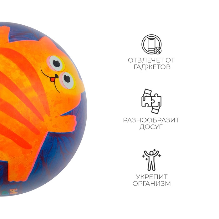 Мяч детский ZABIAKA «Котик», d=22 см Мяч детский ZABIAKA «Котик», d=22 см