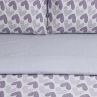 Постельное бельё LoveLife 1,5сп Love, 143*215см,150*225см,50*70см-2шт,100%хлопок, сатин, 125г/м&sup2;