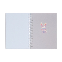 Записная книжка подарочная на гребне 80л,линия, цветной блок,обложка ПВХ 3D Зайка(17,6х13,5см) 105 Записная книжка подарочная на гребне 80л,линия, цветной блок,обложка ПВХ 3D Зайка(17,6х13,5см) 105