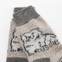 Носки мужские шерстяные &laquo;Белый медведь&raquo;, цвет лён, размер 27