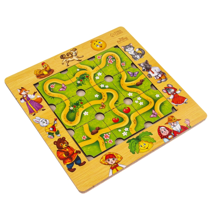 Дидактические игры и материалы Головоломка &laquo;Составь дорожку&raquo;, русские народные сказки