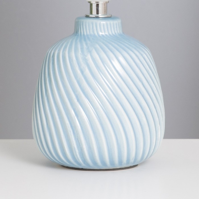 Лампа настольная Лампа настольная "Кения" 1х40Вт Е14 голубой 13х13х25см