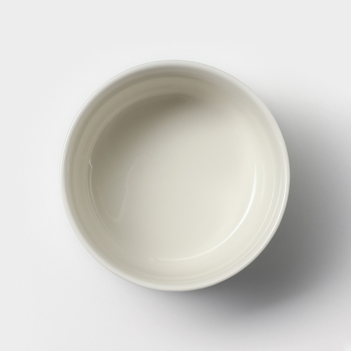 Набор салатников керамических с вакумными крышками &laquo;Ромбики&raquo;, 3 предмета: 300/550/900 мл, цвет белый