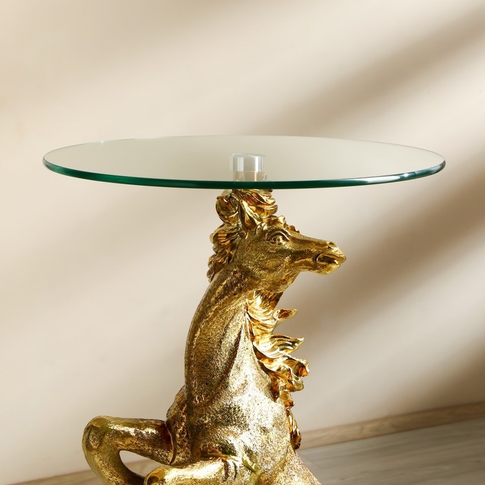 Стол декоративный "Золотой конь" 45х45х84 см