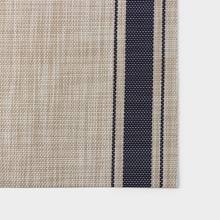 Салфетка сервировочная на стол «Две полосы», 45×30 см, цвет синий Салфетка сервировочная на стол «Две полосы», 45×30 см, цвет синий