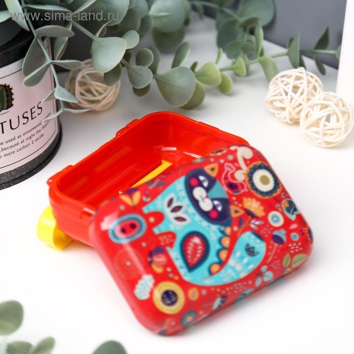 Шкатулка металл чемодан Шкатулка металл чемодан "Котик на полянке" 10х7х5 см