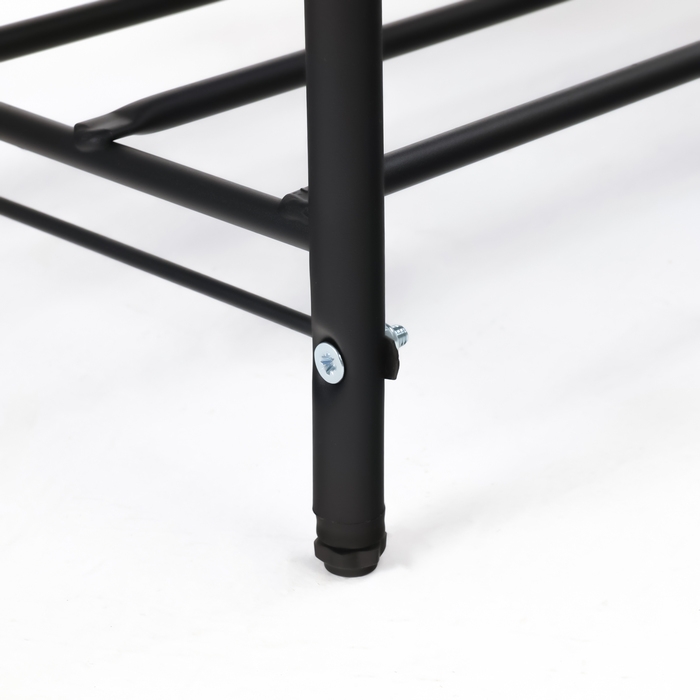 Подставка для обуви LAKSI , 640x310x460, черный матовый/лен натурель