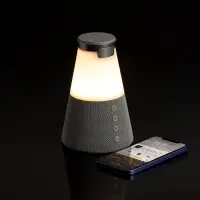 Bluetooth-колонка с беспроводной зарядкой и подсветкой Cone Sonance, серая