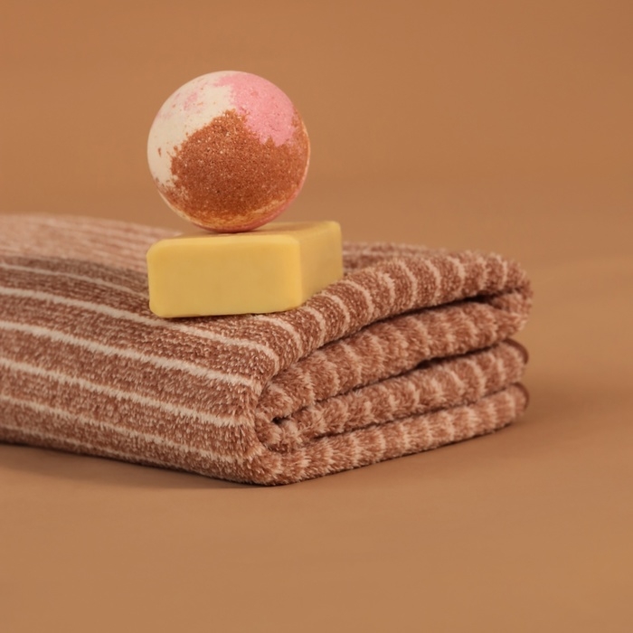 Полотенце банное Этель Полотенце банное Этель "Линии", цв. коричневый, 70х140 см, 100% п/э, 240 г/м2