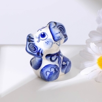 Сувенир &laquo;Слон&raquo;, средний, 7 см, гжель