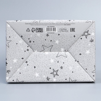 Коробка подарочная сборная, упаковка, &laquo;Звёзды&raquo;, 22 х 15 х 10 см