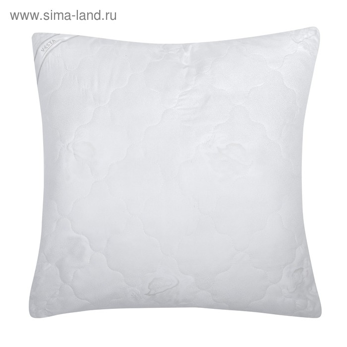 Подушка стёганная 70х70 см, иск. лебяжий пух, ткань глосс-сатин, п/э 100%
