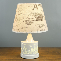 Лампа настольная Е27 25W "Город" низ подсветка 27х27х39,5 см