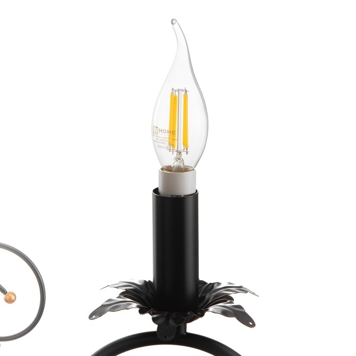 Люстра Люстра "Беатрис" 3xE14 40Вт черно-золотой 56,5х56,5х48,5-105 см BayerLux