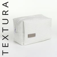 Косметичка на молнии TEXTURA, цвет белый Косметичка на молнии TEXTURA, цвет белый