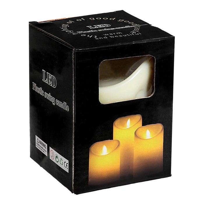 Свеча светодиодная «Мерцание», горит жёлтым Свеча светодиодная «Мерцание», горит жёлтым