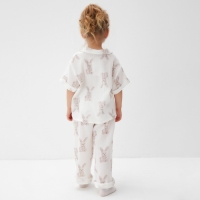 Пижама детская MINAKU "Bunny", цвет белый, рост 104 см