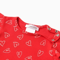 Платье для девочки, цвет красный, рост 68 см (3-6 мес) Платье для девочки, цвет красный, рост 68 см (3-6 мес)