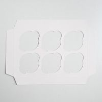 Коробка для капкейка &laquo;Снежинки&raquo;, 23 х 16 х 7.5 см, Новый год