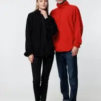 Куртка флисовая унисекс Fliska, красная, размер M/L Куртка флисовая унисекс Fliska, красная, размер M/L