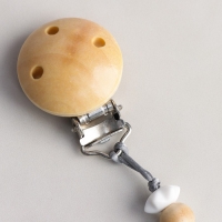 Подарочный набор: Держатель для соски и прорезыватель, мятный, Крошка Я Подарочный набор: Держатель для соски и прорезыватель, мятный, Крошка Я