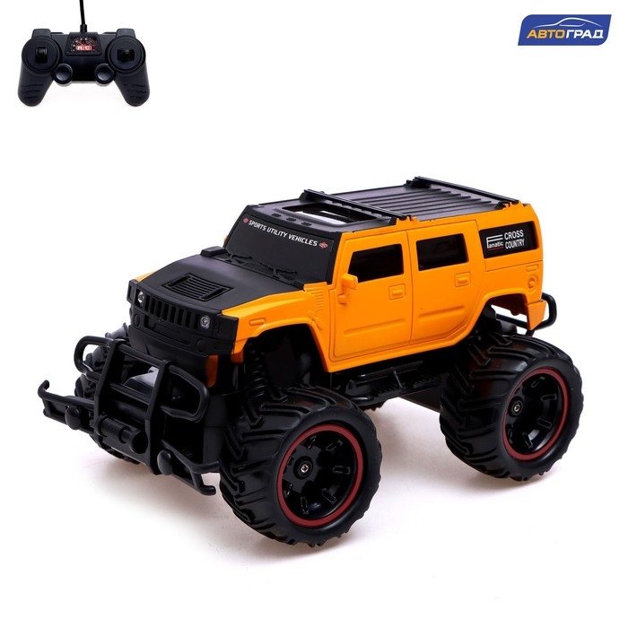 Джип радиоуправляемый «Бигфут», 1:20, работает от аккумулятора, цвет жёлтый Джип радиоуправляемый «Бигфут», 1:20, работает от аккумулятора, цвет жёлтый