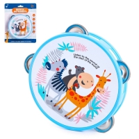 Игрушка музыкальная «Бубен. Зверята», 8 металлических бубенцов, МИКС Игрушка музыкальная «Бубен. Зверята», 8 металлических бубенцов, МИКС