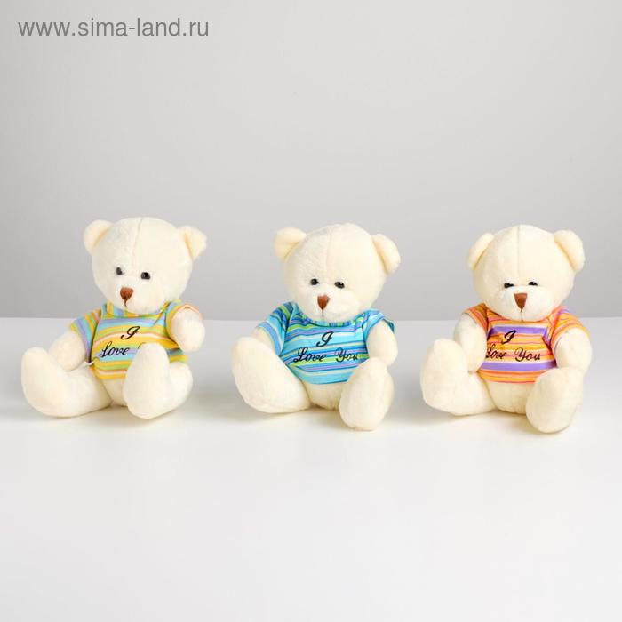 Мягкая игрушка &laquo;Мишка в футболке&raquo;, цвета МИКС