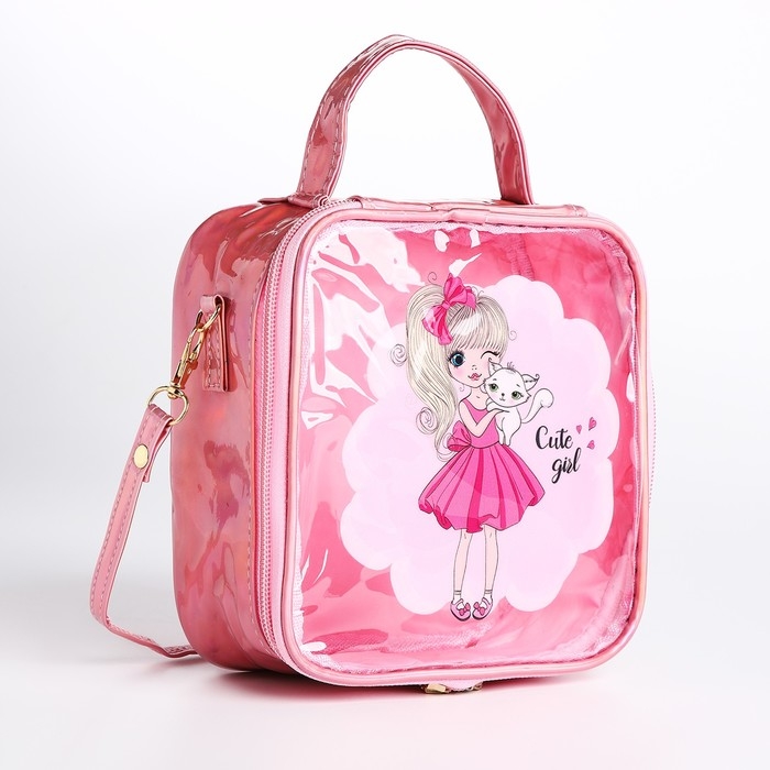 Сумка детская для девочки на молнии, цвет розовый Сумка детская для девочки на молнии, цвет розовый