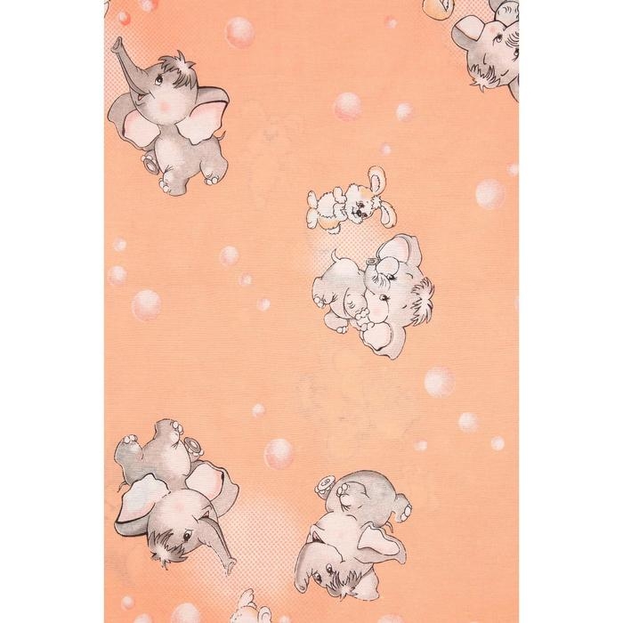 Постельное бельё BABY &laquo;Мамонтенок&raquo;, цвет персик 112х147 см, 110х150 см, 60х60 см, бязь