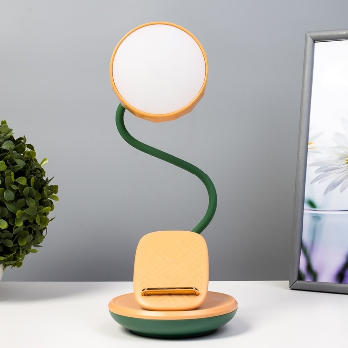 Настольная лампа Эдельс LED 3Вт 3000-6000К USB АКБ желтый 12,5х12,5х39,5 см RISALUX