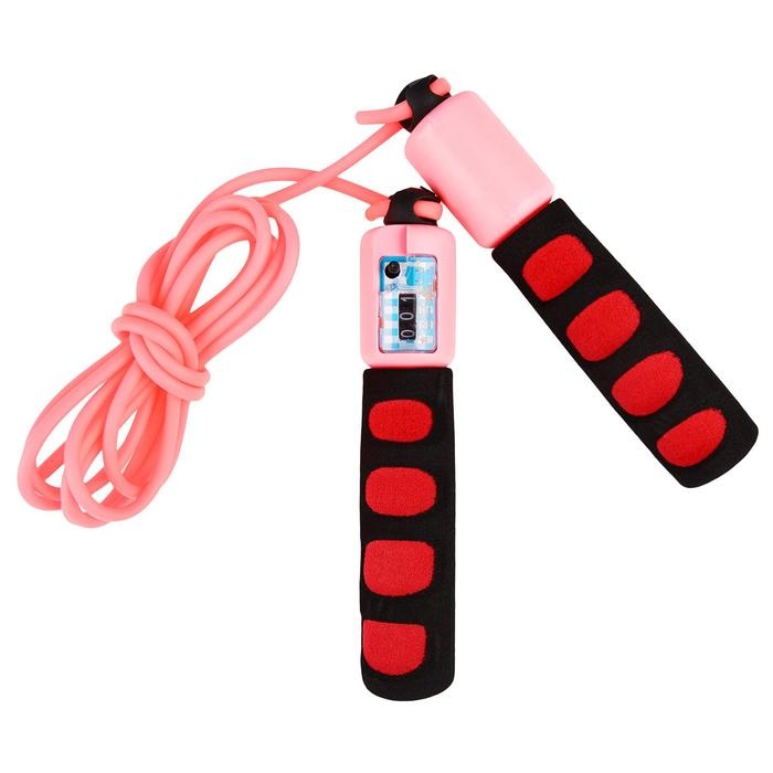 Скакалка ONLYTOP, со счётчиком, 2,8 м, цвета МИКС Скакалка ONLYTOP, со счётчиком, 2,8 м, цвета МИКС