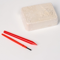 Набор для раскопок «Средневековье», 3 шт. камня, 3 шт. фигурки, кисточка, долото Набор для раскопок «Средневековье», 3 шт. камня, 3 шт. фигурки, кисточка, долото