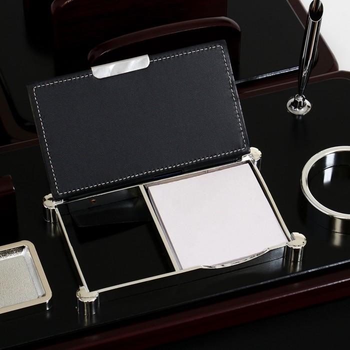 Набор настольный 6в1 (каранд-ца,подст д/ручек,визит-ца,лоток,подст,блок д/бумаг) Набор настольный 6в1 (каранд-ца,подст д/ручек,визит-ца,лоток,подст,блок д/бумаг)