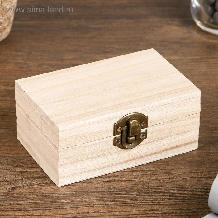 Шкатулка дерево для росписи Шкатулка дерево для росписи "Прямоугольная" 7,4х11,5хх4,7 см
