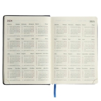 Ежедневник датированный 2024 A5 176 листов, deVENTE.Wild, твёрдая обложка из искусственной кожи, золотой срез, ляссе, кремовый блок 70 г/м2, синий