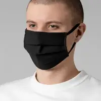 Маска гигиеническая Respire, двухслойная, немедицинская, черная, размер М