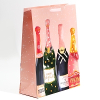 Пакет подарочный новогодний ламинированный &laquo;Бутылочку для тебя&raquo;, L 31 х 40 х 11,5 см, Новый год