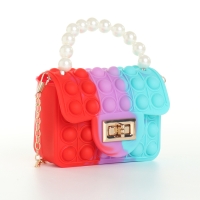 Сумка детская для девочки на замке &laquo;Выбражулька&raquo;, pop it, цвет красный/сиреневый/бирюзовый