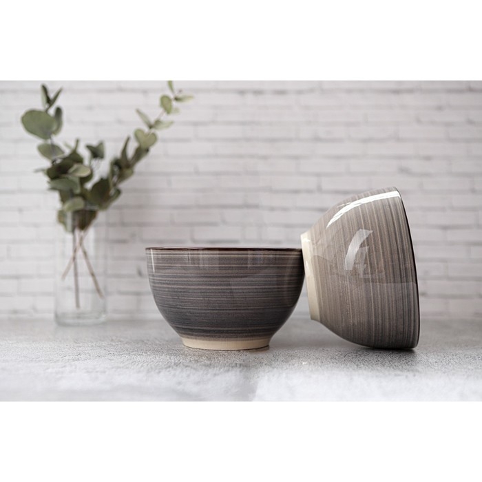 Салатник керамический Доляна «Морской мир», 800 мл, d=14 см, цвет коричневый Салатник керамический Доляна «Морской мир», 800 мл, d=14 см, цвет коричневый