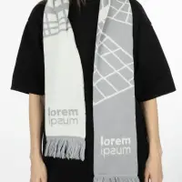 Шарф на заказ Tricksy Classic Fint, M, полушерсть