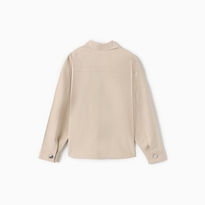 Рубашка детская MINAKU: Jeans collection, цвет бежевый, рост 146 см Рубашка детская MINAKU: Jeans collection, цвет бежевый, рост 146 см