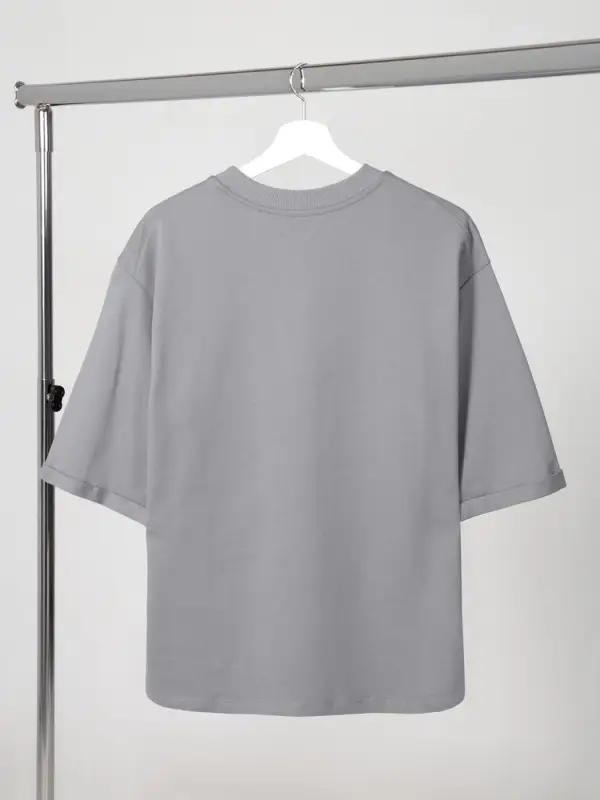 Футболка оверсайз унисекс Kosmos 2.0, светло-серая, размер XS/S