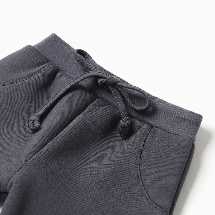 Костюм: толстовка и брюки Крошка Я Dino, рост 62-68, темно-серый