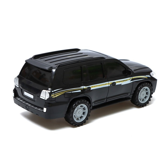 Джип радиуправляемый «Круизер», работает от батареек, цвет чёрный Джип радиуправляемый «Круизер», работает от батареек, цвет чёрный