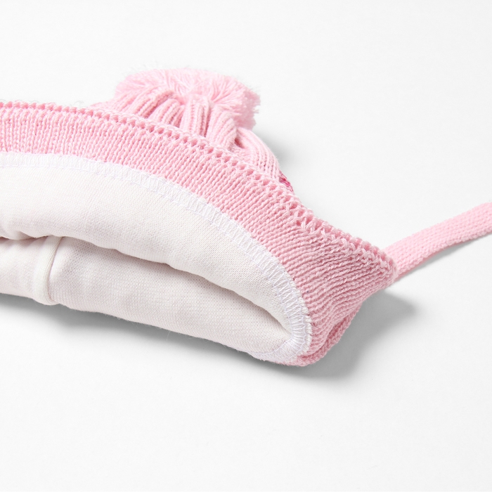 Шапка детская MINAKU, р-р 35-40, цвет нежно-розовый