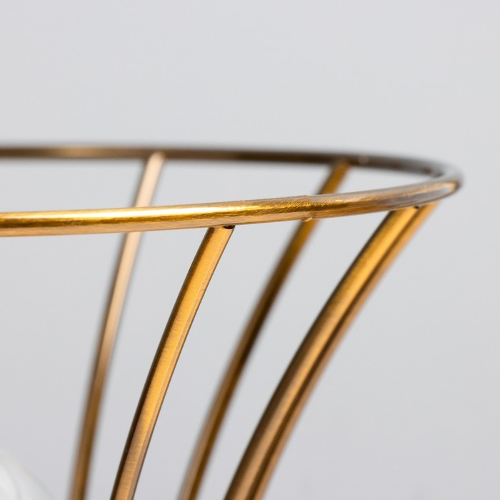 Настольная лампа "Анетта" Е27 40Вт золото 16х16х23см RISALUX