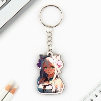 Брелок для ключей со значком &laquo;Девочка кошка&raquo;, аниме