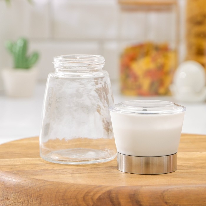 Мельница для специй Доляна &laquo;Модерн&raquo;, 180 мл, 6,5&times;13 см, цвет белый